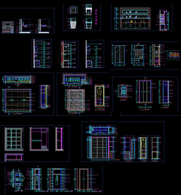 CAD整木柜子大样图