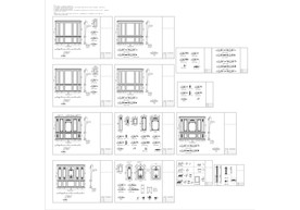 别墅CAD整木墙板分单细节图