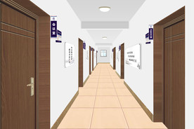 单位文化建设设计效果图-走廊