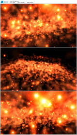 高清金色粒子烟雾动态背景视频