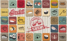 复古怀旧日式风格手绘日本料理