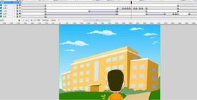 学生起床后去上学动画15秒