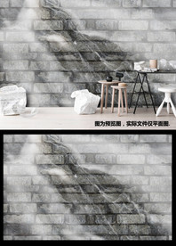 水彩画森林小鹿无框画装饰