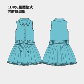 无袖背心衬衫连衣裙裙子