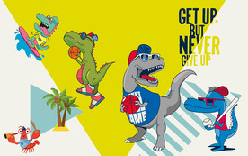 时尚卡通背景墙