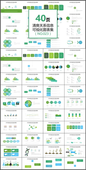 商务数据图表分析年终总结PPT