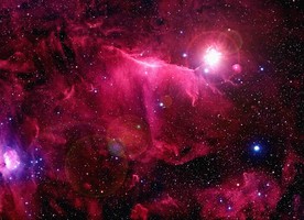 唯美星空吊顶穹顶壁画