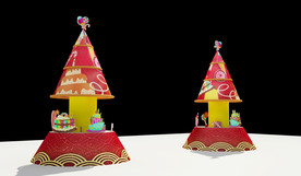 新年商场氛围糖果门头造型