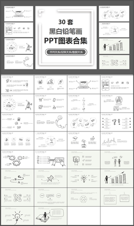 商务数据图表分析年终总结PPT