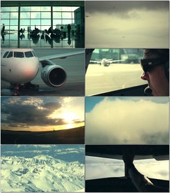 机场乘客飞机起飞天空飞行