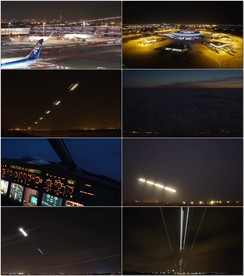 机场飞机飞行轨迹