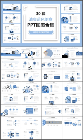 商务数据图表分析年终总结PPT