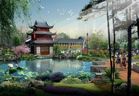园林景观 住宅景观 园林效果图