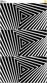 黑白三角形隧道背景