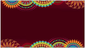 唯美复古中式花纹边框背景