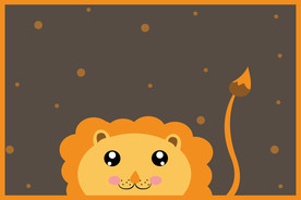 卡通狮子背景图片