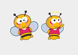 卡通小蜜蜂