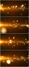 大气金色粒子光线特效背景视频