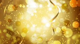 金色粒子彩带