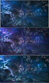 唯美梦幻蓝色花朵科幻背景