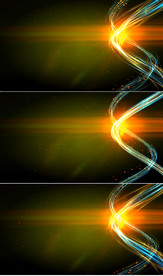 唯美彩色光带粒子特效片头背景