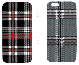 布纹格仔手机壳