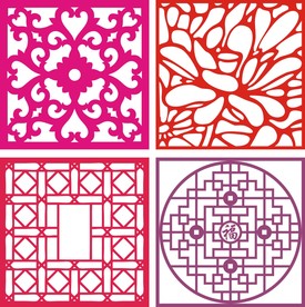 镂空窗花 园林漏窗