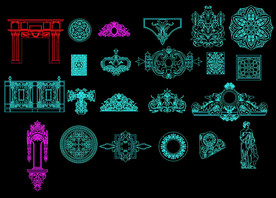 西式雕刻CAD花样