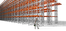 中铁建工程建筑施工脚手架模型图