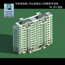 多层建筑 景观 小区 地产 楼