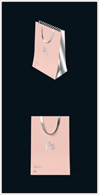 高档粉色手提袋样机