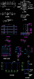 木栏杆CAD图纸