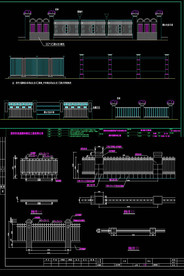 小区围墙护栏设计图