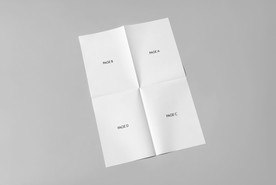 折角海报样机 折叠海报样机