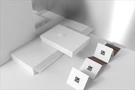 一键贴图六折页+名片样机贴图