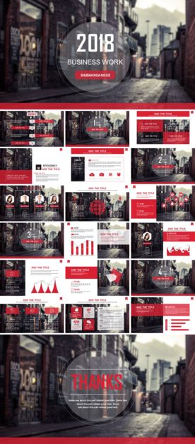 商务工作多用途演示PPT模版