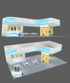 最新实用通用展览展台设计模型图