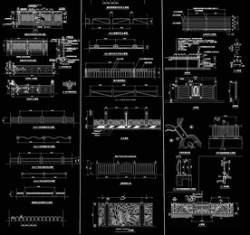围栏别墅CAD图纸