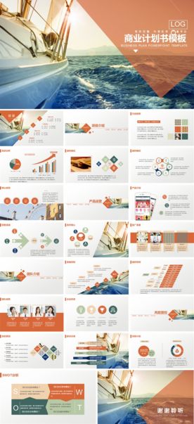 简约商业计划书PPT模版