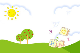 幼儿园可爱PPT背景图片