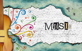 吉他音乐背景墙