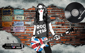 摇滚工装背景墙