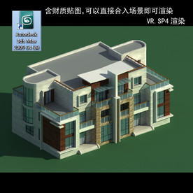 中式建筑 中式多层建筑 别墅