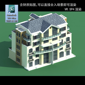 中式建筑 中式多层建筑 别墅