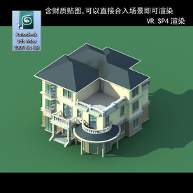 中式建筑 中式多层建筑 别墅