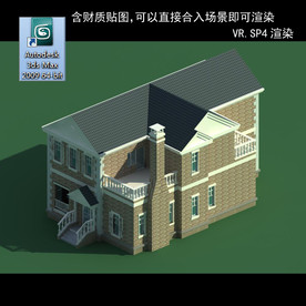 中式建筑 中式多层建筑 别墅