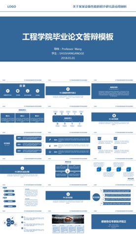 工程学院毕业论文答辩模板