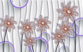 现代3D珠宝背景墙