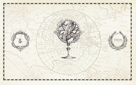 地球仪航海背景墙