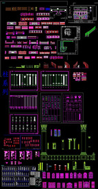 cad铁艺栏杆图库